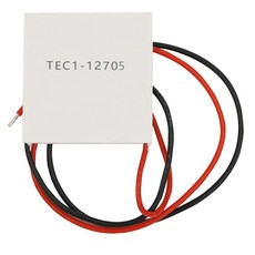 펠티어 열전소자 냉각소자 Peltier TEC1-12705 40mm, 1개, 힌색