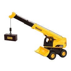 키즈존 중장비자동차 소리나는 크레인 공사차량 직업놀이 유아교육장난감 주차놀이, 1개, 옐로우