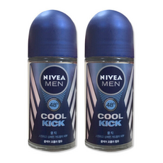 니베아 데오드란트 롤온 맨 쿨킥 50ml x2개, 2개