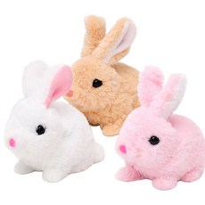 파피앙 움직이는 토끼 인형+건전지 작동토끼인형 동물인형, 토끼인형-핑크, 1개, 16cm