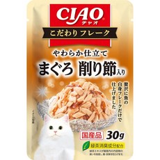CIAO 職人貓餐包系列 軟質まぐろ風味 30g, 16個, 鮪魚+柴魚片 IC-509