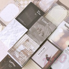 투요 다꾸 배경 메모지 100매 다이어리속지 일기장꾸미기 수첩꾸미기, 02 레터
