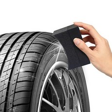 파보니 타이어 전용 광택스펀지 세차 세차용품 차량, 1세트