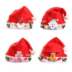 聖誕帽_小孩聖誕帽 B款 兒童派對裝扮 節慶可愛造型 舒適材質, 1個, 老公公(不含運)未滿佰元不出貨, 電人(不含運)未滿佰元不出貨