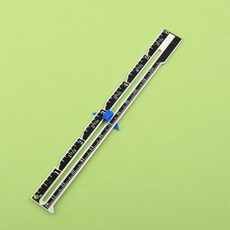 재봉용 헴잉 측정 도구 금속 슬라이딩 게이지 퀼팅 재봉, 1개, 2. Blue