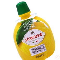 AR 시라큐스 레몬 주스 200ml 레몬쥬스 레몬음료 레몬즙
