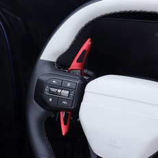 카스타 호환 EV3 알루미늄 패들쉬프트 튜닝 용품 악세사리 몰딩, 레드