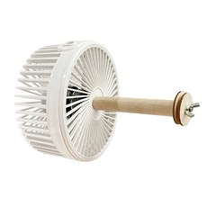 BEITEER-PET 寵物外置靜音風扇 USB供電 籠外懸掛式設計 適用鳥/兔籠, 白色, 小號單檔15cm