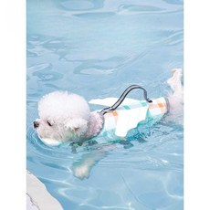 애견 턱받이 구명조끼 소형견 중형견 여름 옷 라이프재킷 수영장 튜브