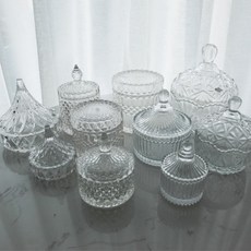 귀걸이 미니 크리스탈 보석함 유리 악세사리 목걸이, 크리스탈유리보관함(C type)=소형