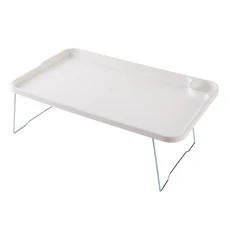 게임 베개 노트북 무릎 책상 작업 침대 소파에 쓰기 컵 홀더가있는 메모리, White