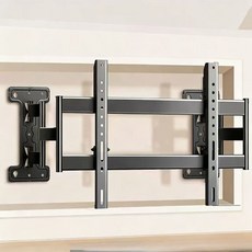 伸縮電視壁掛架 55-95吋 60KG承重 不擋插座 避開低音炮, 1個, P90S薄款丨雙臂55-95吋丨6kg, 雙臂