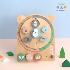 나무노리 원목 사계절 학습 달력, 1개