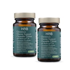 홀랜드앤바렛 크롬 글루코스 서포트 라즈베리맛 츄어블 Holland & Barrett Chromium Glucose Support, 2개, 30정