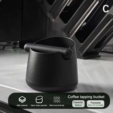 커피 넉박스 바툴용 찌꺼기통 충격 흡수 노크 박스 미끄럼 방지 에스프레소 덤프 빈 찌꺼기용 탈착식 바 포함 찌꺼기 폐기통, 2)A