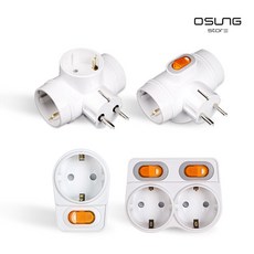 국산 멀티탭 어댑터 L자1구 L자2구 T자스위치 T자 콘센트 플러그 1구 2구 3구, 일반T자, 1개