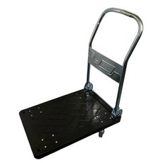 LYR 手推車 4吋輪 黑色 摺疊推車 塑鋼車 耐重250KG 台灣製造, 耐重300kg｜4"全效輪, 1個