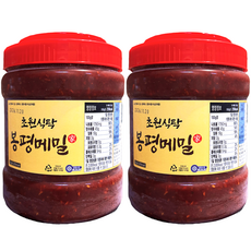 봉평메밀가 막국수 냉면 양념장 / 2kg 40인분 / 업소용 전문점용 비빔장 다대기 비빔막국수 메밀 막국수 메밀 국수, 2개