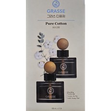 불스원 프리미엄 그라스 차량용 디퓨저 105ml, 퓨어코튼, 2개
