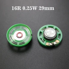 YUXI 초박형 스피커 초인종 경적 장난감 자동차 16 ohms 0.5W 21 23 27 29 36 40 mm 직경 1 개, 03 16R 0.25W 29mm