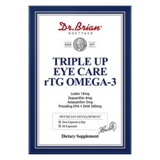 Dr.Brian ROETTGER Triple Up Eye Care rTG Omega-3 膠囊, 1個, 60錠