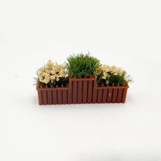 미니 꽃밭 화려한 모델 미니어처 사진 촬영 모래 테이블 인형집 DIY 공예 장식 데코, H