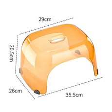 투명 스텝 스툴 침실 사다리 휴대용 실내 3단 모던한 체어 교체 블랙 캠핑 절약형 이동식, 애마린