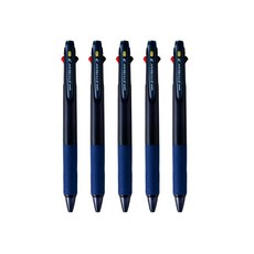 제트스트림 3색 펜 0.38mm SXE3-400-38, navy, 5개