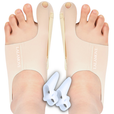 라라무브 엄지발가락 분리 고정밴드 보호대 좌우2개+메디컬링, 1개, 스킨