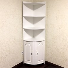 【廠家直銷】轉角收納櫃，牆角置物架，客廳臥室角落櫃，多功能三角櫃, 黑色30.30.180,組裝