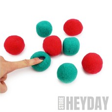 뿅뿅이 50mm DIY소품, 검정, 검정, 1개