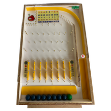 兒童益智彈珠軌道積木玩具，培養創造力與手眼協調能力，安全無毒材質, 原木色, 1個