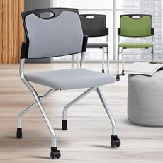 반고정의자 강의실 b13 녹색 회의 팔걸이없는 허리 실의자 업소 편한 에좋은의자 이동식의자DC_, 레드, 본상품선택