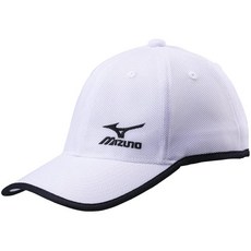 미즈노 메쉬 캡모자 냉감 쿨링 여름 모자 스포츠 등산 골프 쿨캡 C2JWA102, 화이트, 1개