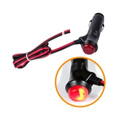 DIY 고급형 시거소켓 시거잭 연장배선 연장선, 1개, 전선형 시거잭_스위치형 1M