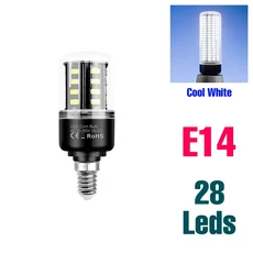 30W LED 콘 전구 E27/E26 실내 220V 천장 램프 E14 스포트라이트 가정용 조명 무플리커, 36 E14 5W Cool White, 1개