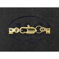 沐錦 飾品材料DIY 項鏈頭扣組合 12MM銅龍蝦扣 銅小山, 1個, (代白)30入/瓶