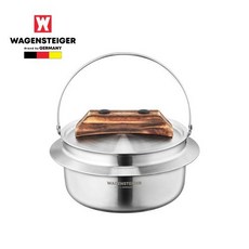 바겐슈타이거 통3중 아웃 백칼드런 캠핑용 가마솥, 1개, 304스텐, 12cm