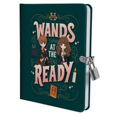 (영문도서) Harry Potter: Wands at the Ready Lock & Key Diary Hardcover, Insights, English, 9798886633832