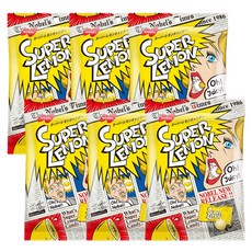 노벨 슈퍼레몬향캔디, 80g, 6개