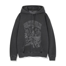 와키윌리 WACKY WILLY 피그먼트 그래픽 후드 차콜 174753