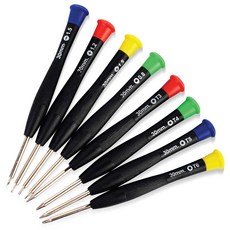 미니 정밀 드라이버 세트 8p 십자 일자 별 공구 정밀드라이버 8p세트드라이버 드라이버공구