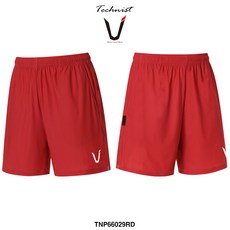 테크니스트 배드민턴 우븐 반바지 여성 3부 남성 4부 팬츠 레드 TNP66029RD