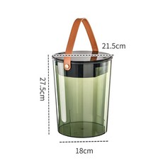 【開發票/統編】茶渣分離過濾排水桶 功夫茶具配件 家用廢水桶 茶道茶臺垃圾筒, 大號【透綠】茶水桶, 1個