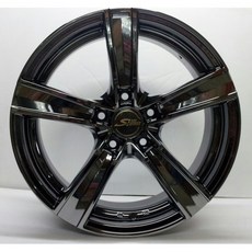 FK鋁圈 17吋 5/114.3 HS226 黑電渡鋁圈，適用多款車型，提升操控與安全, 1個