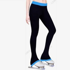 피겨 트레이닝 훈련복 팬츠 선수용 스케이트바지 대각선 로열블루 연습 피겨연습복, S, 파란색