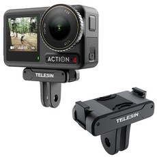 텔레신 오즈모 액션 5 4 3 마그네틱 베이스 마운트 어댑터 퀵릴리즈 악세사리, 단품, 1개