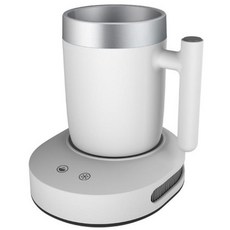 2In1 급속 냉각 컵 히터 컵 휴대용 전기 냉각기 캔 음료 커피 우유 히터 음료 스탠드 EU 플러그 화이트, 1000ml