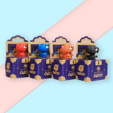 OUCH! 입체 캐릭터 책갈피 귀여운 북마크 세트, 1개, Feilong 4종 조합