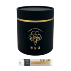 청밀당 꿀 스틱 간편 원통 세트 베트남 자연 벌꿀 100% 커피꿀, 10g, 60개